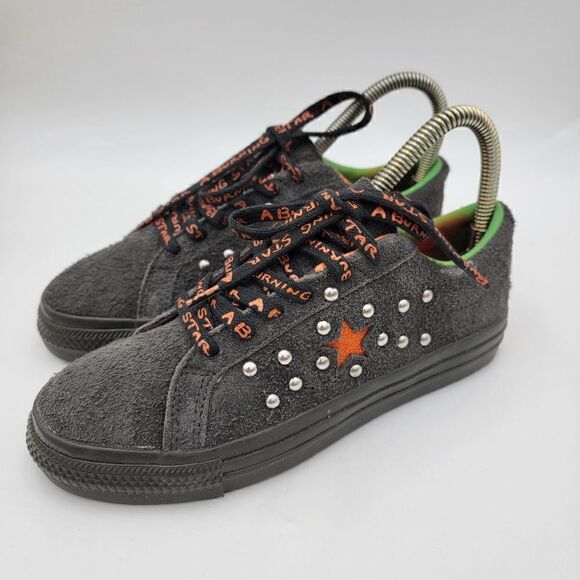 Converse X Come Tees One Star Ox Size 7 Womens Black Orange Shoes Sneakers - Picture 2 of 13